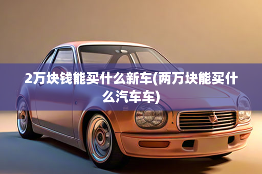2万块钱能买什么新车(两万块能买什么汽车车)
