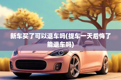 新车买了可以退车吗(提车一天后悔了能退车吗)