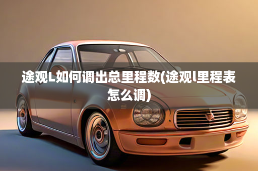 途观L如何调出总里程数(途观l里程表怎么调)