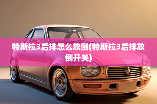 特斯拉3后排怎么放倒(特斯拉3后排放倒开关)