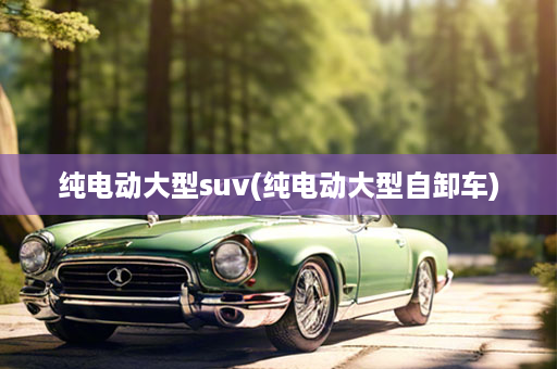 纯电动大型suv(纯电动大型自卸车)