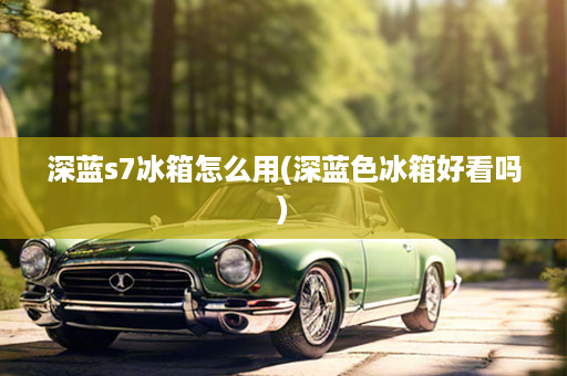 深蓝s7冰箱怎么用(深蓝色冰箱好看吗)