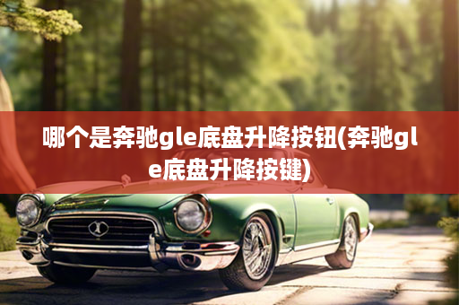 哪个是奔驰gle底盘升降按钮(奔驰gle底盘升降按键)