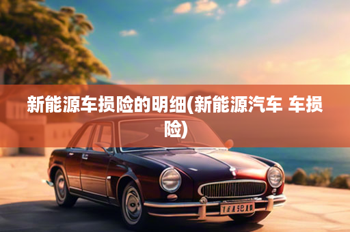 新能源车损险的明细(新能源汽车 车损险)