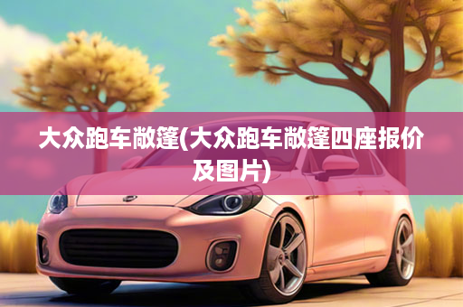 大众跑车敞篷(大众跑车敞篷四座报价及图片)