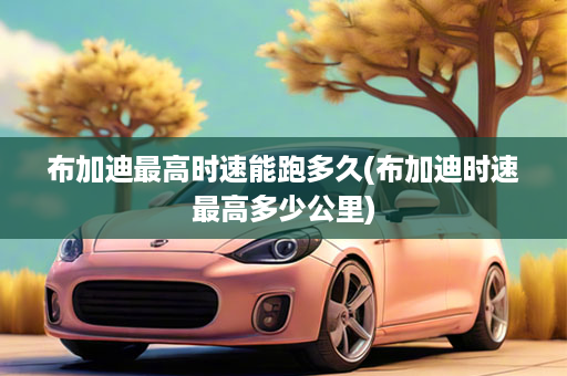 布加迪最高时速能跑多久(布加迪时速最高多少公里)
