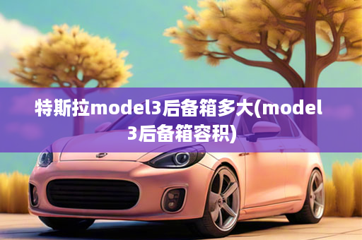 特斯拉model3后备箱多大(model 3后备箱容积)