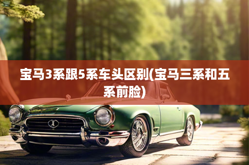 宝马3系跟5系车头区别(宝马三系和五系前脸)