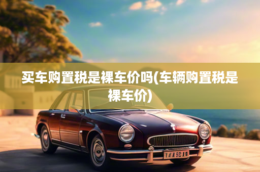买车购置税是裸车价吗(车辆购置税是裸车价)