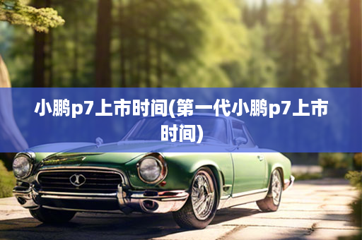 小鹏p7上市时间(第一代小鹏p7上市时间)