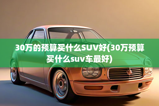 30万的预算买什么SUV好(30万预算买什么suv车最好)