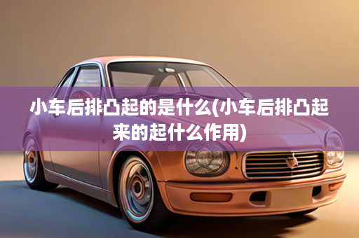 小车后排凸起的是什么(小车后排凸起来的起什么作用)