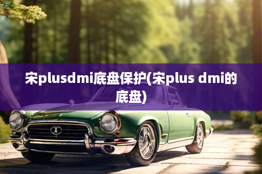 宋plusdmi底盘保护(宋plus dmi的底盘)