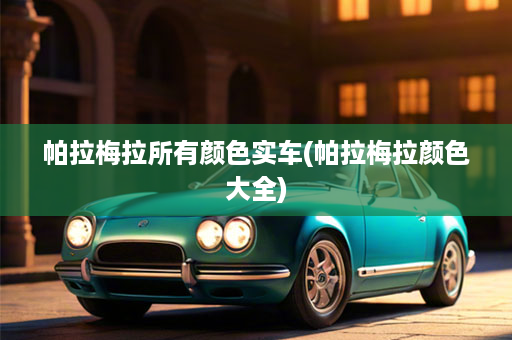帕拉梅拉所有颜色实车(帕拉梅拉颜色大全)