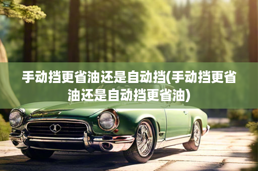 手动挡更省油还是自动挡(手动挡更省油还是自动挡更省油)