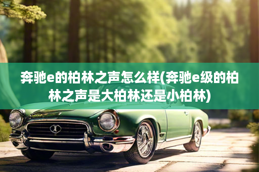 奔驰e的柏林之声怎么样(奔驰e级的柏林之声是大柏林还是小柏林)