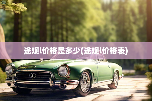 途观l价格是多少(途观l价格表)