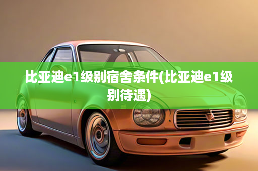 比亚迪e1级别宿舍条件(比亚迪e1级别待遇)