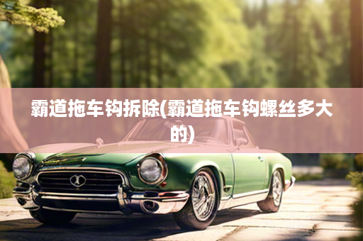 霸道拖车钩拆除(霸道拖车钩螺丝多大的)