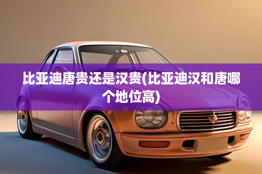 比亚迪唐贵还是汉贵(比亚迪汉和唐哪个地位高)