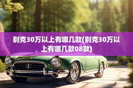 别克30万以上有哪几款(别克30万以上有哪几款08款)