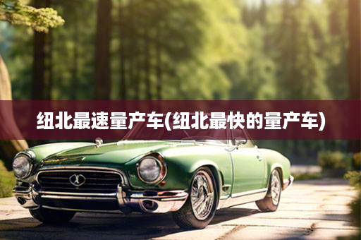 纽北最速量产车(纽北最快的量产车)