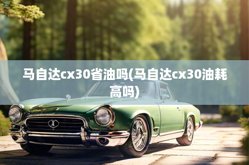 马自达cx30省油吗(马自达cx30油耗高吗)