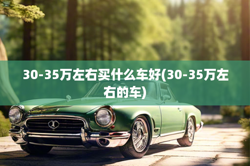 30-35万左右买什么车好(30-35万左右的车)