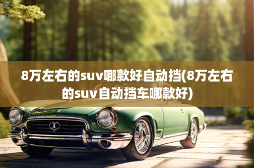 8万左右的suv哪款好自动挡(8万左右的suv自动挡车哪款好)