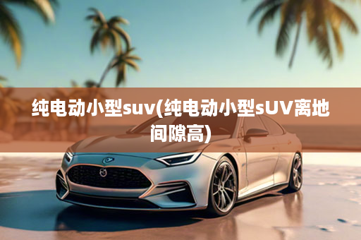 纯电动小型suv(纯电动小型sUV离地间隙高)
