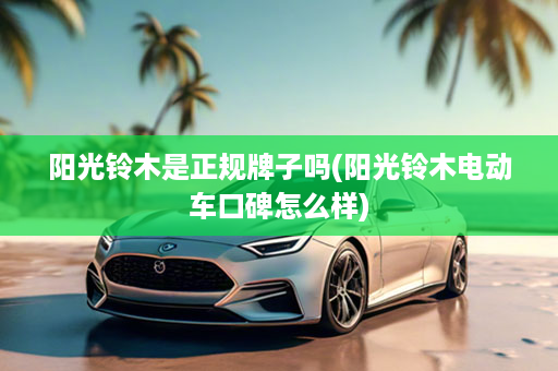阳光铃木是正规牌子吗(阳光铃木电动车口碑怎么样)