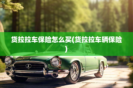 货拉拉车保险怎么买(货拉拉车辆保险)