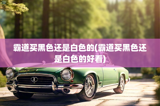 霸道买黑色还是白色的(霸道买黑色还是白色的好看)