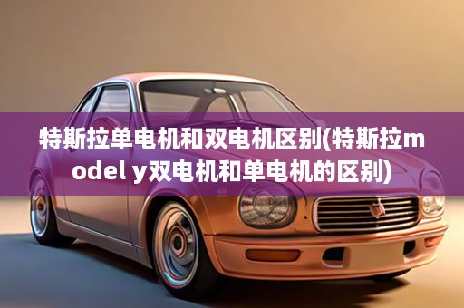 特斯拉单电机和双电机区别(特斯拉model y双电机和单电机的区别)