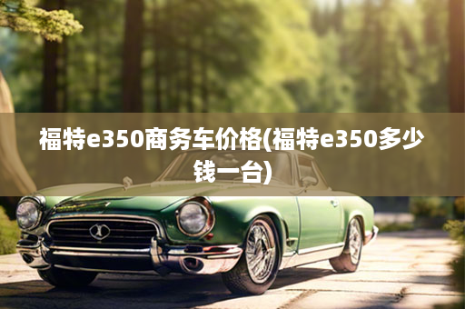 福特e350商务车价格(福特e350多少钱一台)