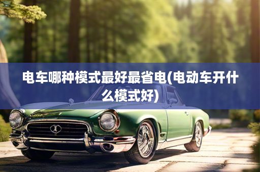 电车哪种模式最好最省电(电动车开什么模式好)