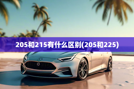 205和215有什么区别(205和225)