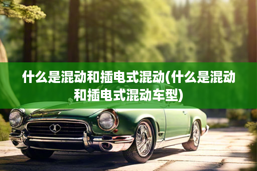 什么是混动和插电式混动(什么是混动和插电式混动车型)