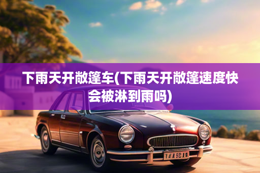 下雨天开敞篷车(下雨天开敞篷速度快会被淋到雨吗)