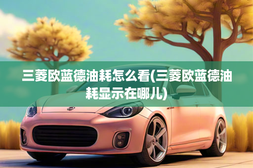三菱欧蓝德油耗怎么看(三菱欧蓝德油耗显示在哪儿)
