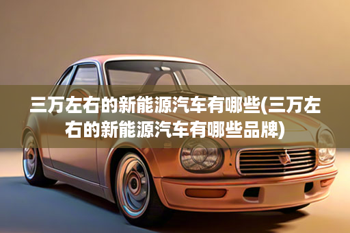 三万左右的新能源汽车有哪些(三万左右的新能源汽车有哪些品牌)