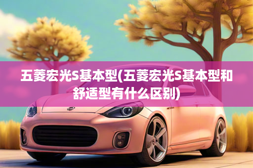 五菱宏光S基本型(五菱宏光S基本型和舒适型有什么区别)