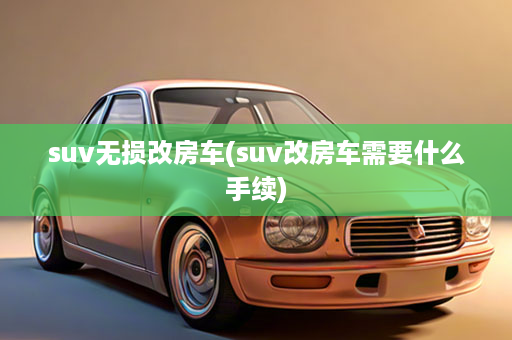 suv无损改房车(suv改房车需要什么手续)