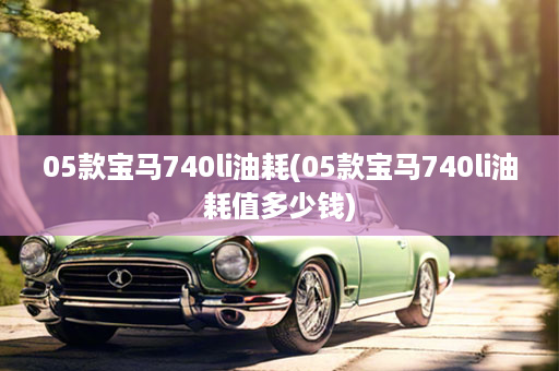 05款宝马740li油耗(05款宝马740li油耗值多少钱)