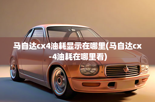 马自达cx4油耗显示在哪里(马自达cx-4油耗在哪里看)