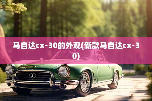 马自达cx-30的外观(新款马自达cx-30)
