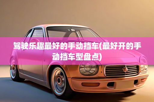 驾驶乐趣最好的手动挡车(最好开的手动挡车型盘点)