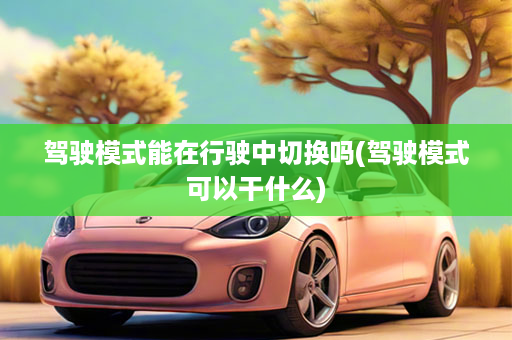 驾驶模式能在行驶中切换吗(驾驶模式可以干什么)
