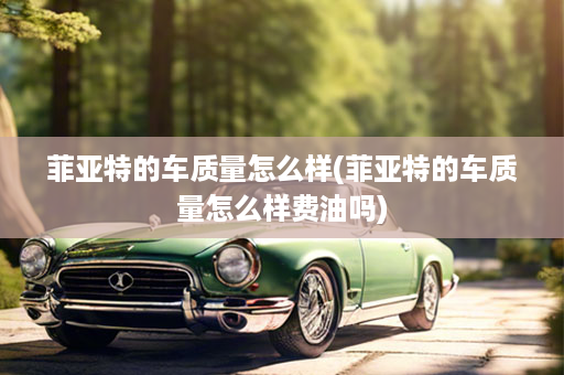 菲亚特的车质量怎么样(菲亚特的车质量怎么样费油吗)