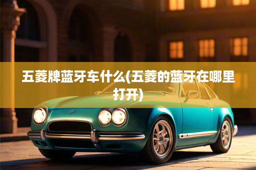 五菱牌蓝牙车什么(五菱的蓝牙在哪里打开)